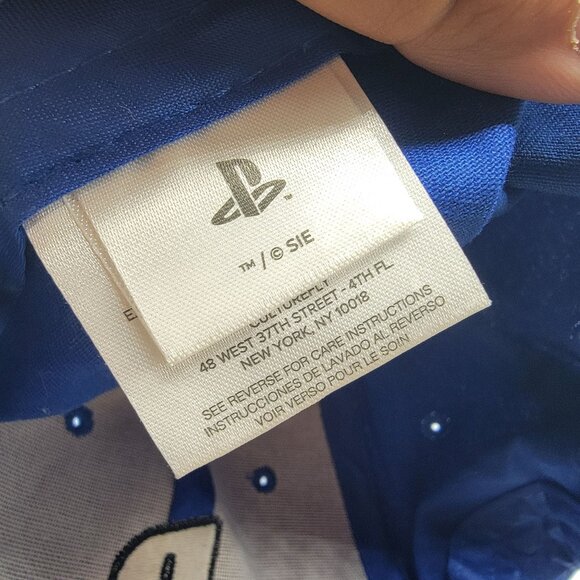 PlayStation Adults Black Blue Hat Video Games Casual Comfort Lightweight - Picture 5 of 10